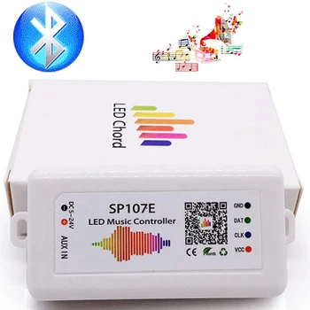 WIFI RGB SP107E Pixel IC SPI Music Bluetooth Controller dla WS2812 SK6812 SK9822 RGBW APA102 LPD8806 Strip DC5-24V