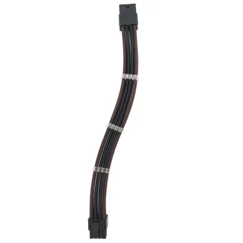 WinKool PCI-E 8PIN 18AWG Main Black Male (6+2P) to Female Sleeve power extension cable wbudowane kanały kablowe, grzebienie wielokolorowe warianty