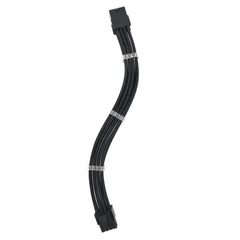 WinKool PCI-E 8PIN 18AWG Main Black Male (6+2P) to Female Sleeve power extension cable wbudowane kanały kablowe, grzebienie wielokolorowe warianty