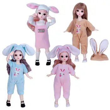 Wspólna lalka ruchome stawy BJD lalka ubierz słodkie lalki z podomka dla dziewczynek zabawka prezenty na Urodziny