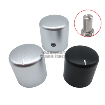 Wszystkie aluminiowe HIFI fever solid volume knob potencjometr pokrywa jasny srebrny piaskowanie średnica 25 mm wysoka 26 mm