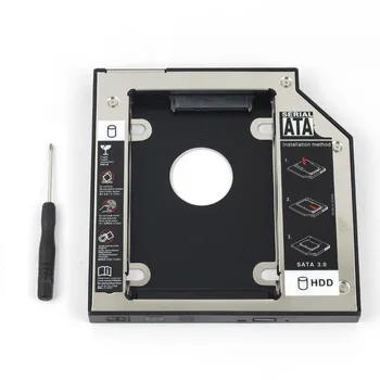 WZSM Hurtowa sprzedaż Nowy 2-gi dysk twardy SATA SSD dysk twardy Caddy 12.7 mm dla Lenovo ThinkPad T420i T510 W510 T520