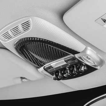 Włókno węglowe wnętrze samochodu lampa panel do BMW MINI COOPER S ONE F54 F55 F56 F57 F60 lampa sufitowa wykończenie naklejka akcesoria