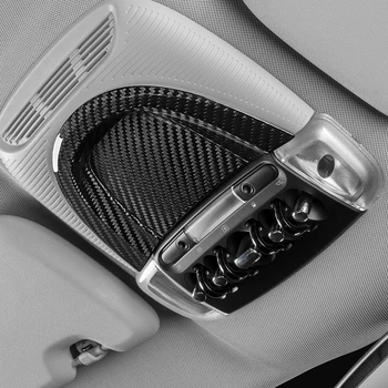 Włókno węglowe wnętrze samochodu lampa panel do BMW MINI COOPER S ONE F54 F55 F56 F57 F60 lampa sufitowa wykończenie naklejka akcesoria