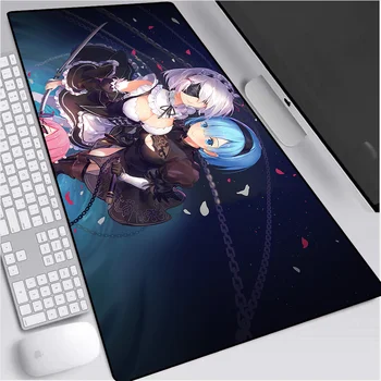 XGZ NieR Anime Sexy Girl Anime Gamer Duża podkładka antypoślizgowa gumowa podkładka pod laptopa klawiatura dywan tenis mata