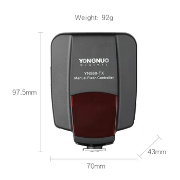 Yongnuo YN560-TX kontroler bezprzewodowy wyzwalacz błysku Trasmitter dla Yongnuo YN-560III YN560IV Speedlite Canon DSLR