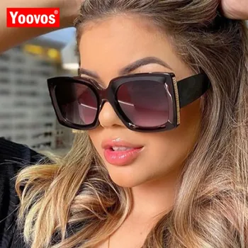 Yoovos 2021 Damskie Okulary Kwadratowe Okulary Dla Kobiet, Modne Markowe Okulary Przeciwsłoneczne Damskie Luksusowe Gafas De Sol Para Mujer