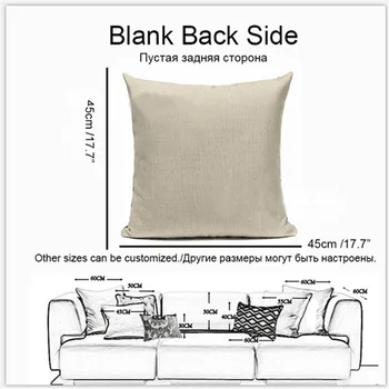 Zipper Zipper Nordic Style Textile Cartoon Cute Fox Square Throw Pillow 45Cmx45Cm kwadratowy sofa drukowany pokrowiec do poduszki