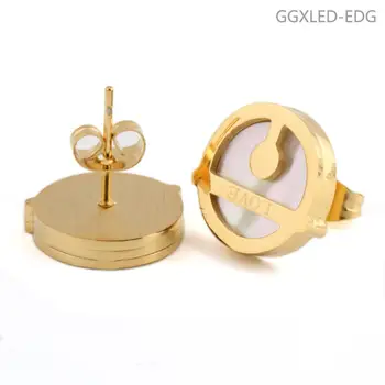 Złoty okrągły Srebrny mankiet list O design bransoletka Bransoletka mody kobiety biżuteria prezent GGXLED