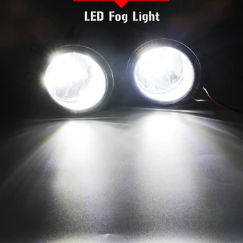 Światła przeciwmgielne led w komplecie samochodu prawy + lewy reflektor przeciwmgłowy DRL 12V do Toyota Tacoma RAV4 Highlander Avensis Auris Avalon Venza 4Runner