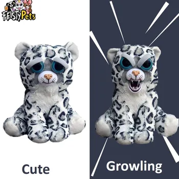 Злющие zwierzęta zabawki wypchane złe zwierzęta lalka prezent snow leopard